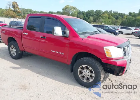 2005 Nissan Titan Se z USA, uszkodzony, nr VIN 1N6AA07B95N521198